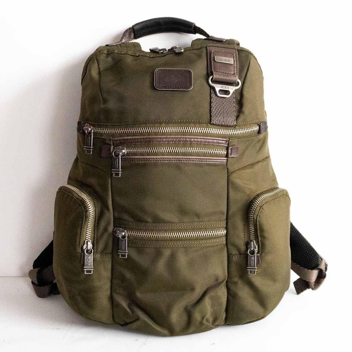 美品】 TUMI トゥミ 【22681SPH/Alpha Bravo Knox backpack】グリーン