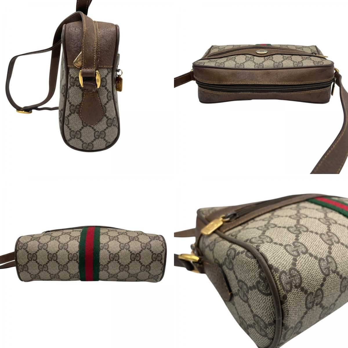 GUCCI オールドグッチ GGスプリーム シェリーライン ショルダーブラウン GUCCI グッチ オールドグッチ シェリーライン ショルダーバッグ