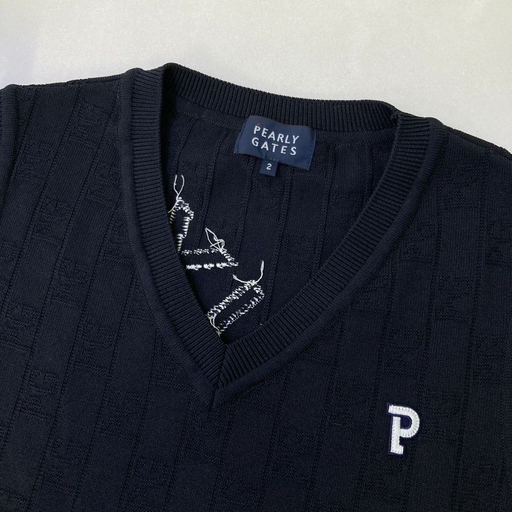 サイズ：2 PEARLY GATES パーリーゲイツ 2023年モデル ニットベスト