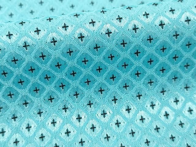 平和屋着物○男性 色紋付・羽織セット 鹿の子文様 正絹 逸品