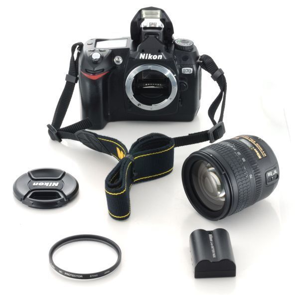ニコン Nikon D 70 デジタル一眼レフカメラ AF S DX Nikkor 18 mm F 3 5 4 G ED レンズ h 020
