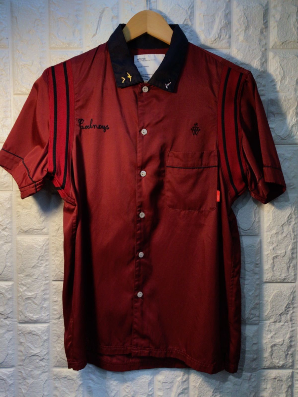 WTAPS ボーリングシャツ WTAPS Mikeボウリングシャツ ワインレッド