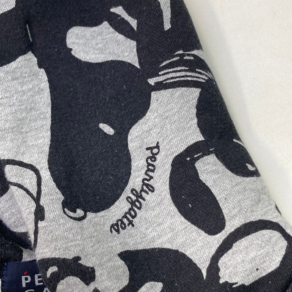 サイズ：0 PEARLY GATES パーリーゲイツ スヌーピー総柄 裏起毛  