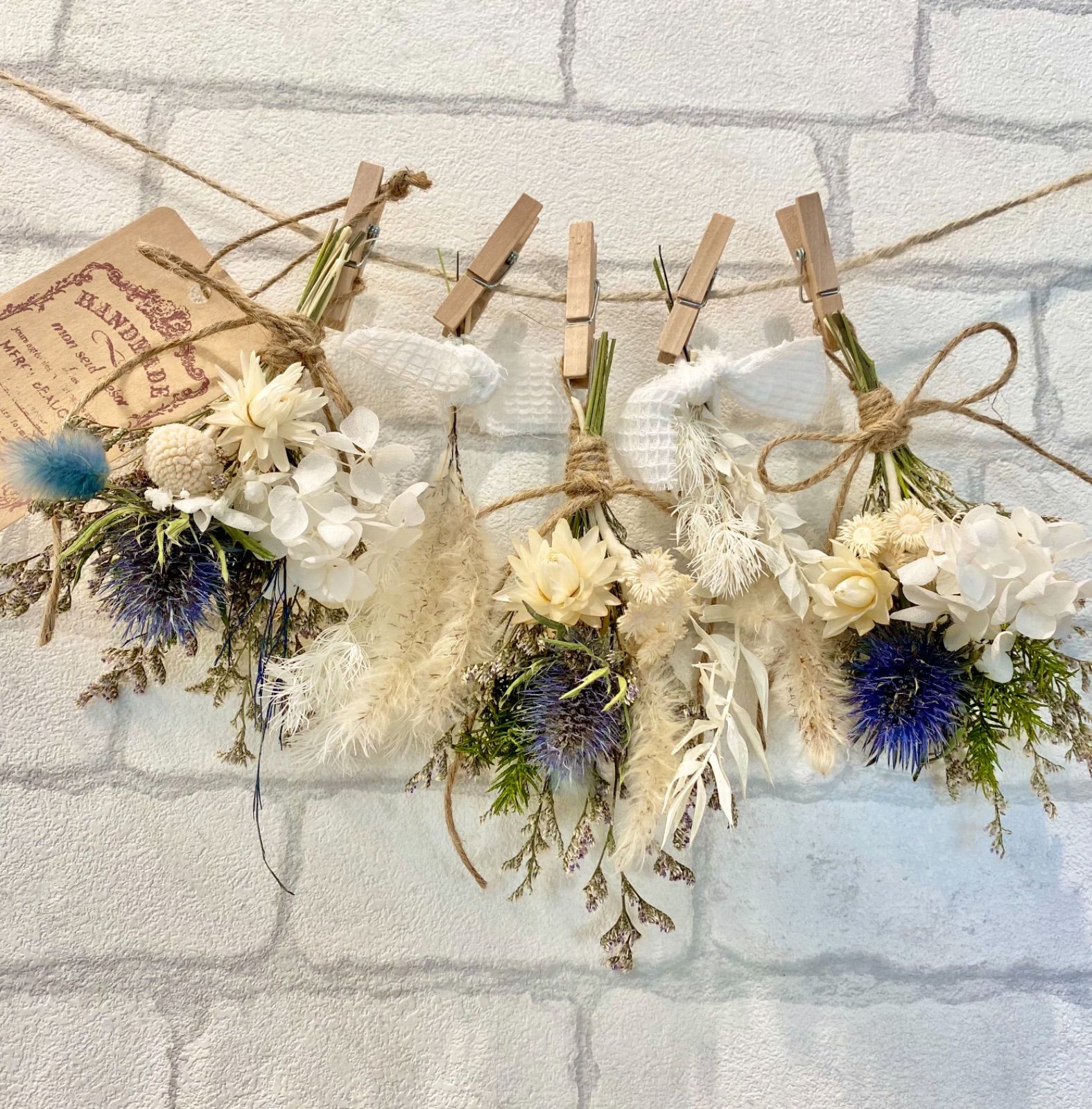 ドライフラワー スワッグ バンクシアとミモザ No.116 ドライフラワー