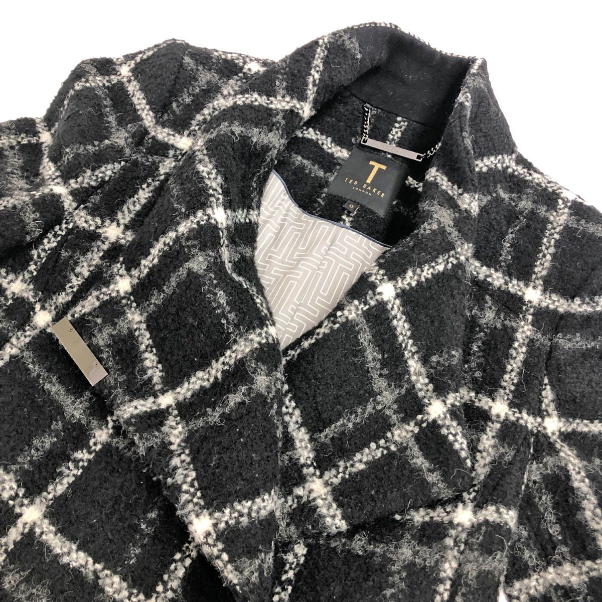 TED BAKER テッドベイカー　ロングコート 新品】TED BAKER テッドベイカー コート カシミヤ 花柄 Aライン - メルカリ