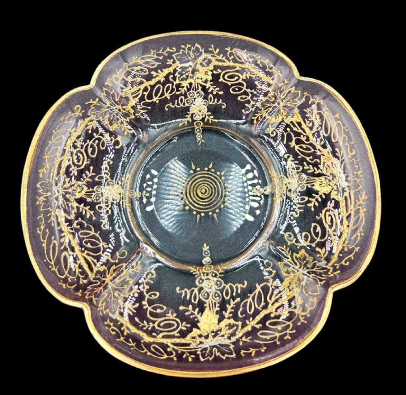 希少】moser（モーゼル）カップ＆ソーサー 1880年頃 豪華 金盛り