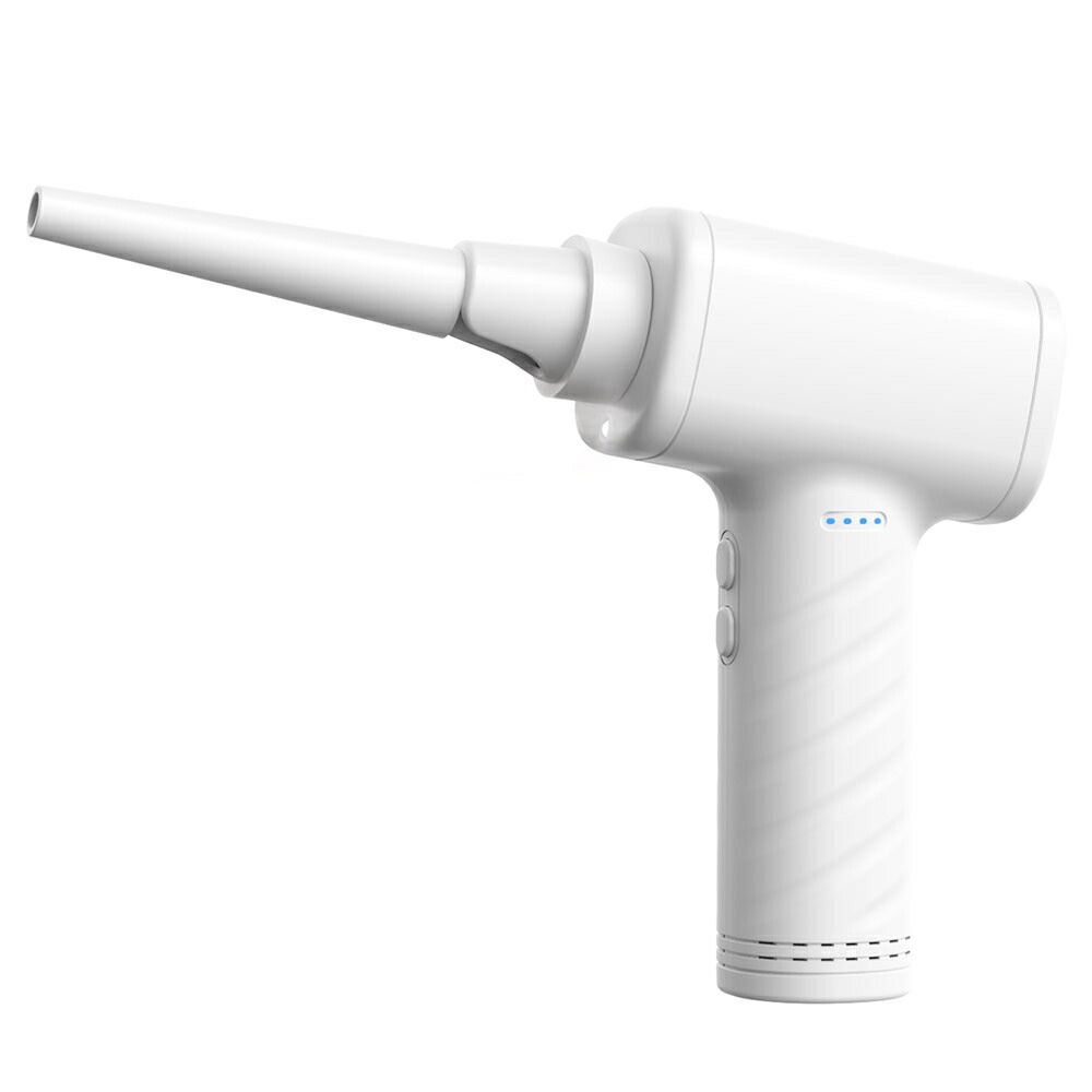 まとめ買い ナカバヤシ LEDライト付 電動エアダスター 充電式 風速調整3段階 ホワイト DAD-101WH 3個セット