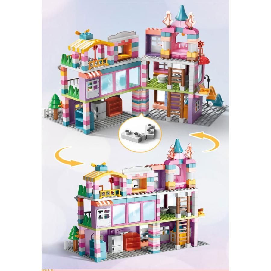 LEGO レゴ デュプロ 互換 ブロック プリンセス お城 370ピース Duplo