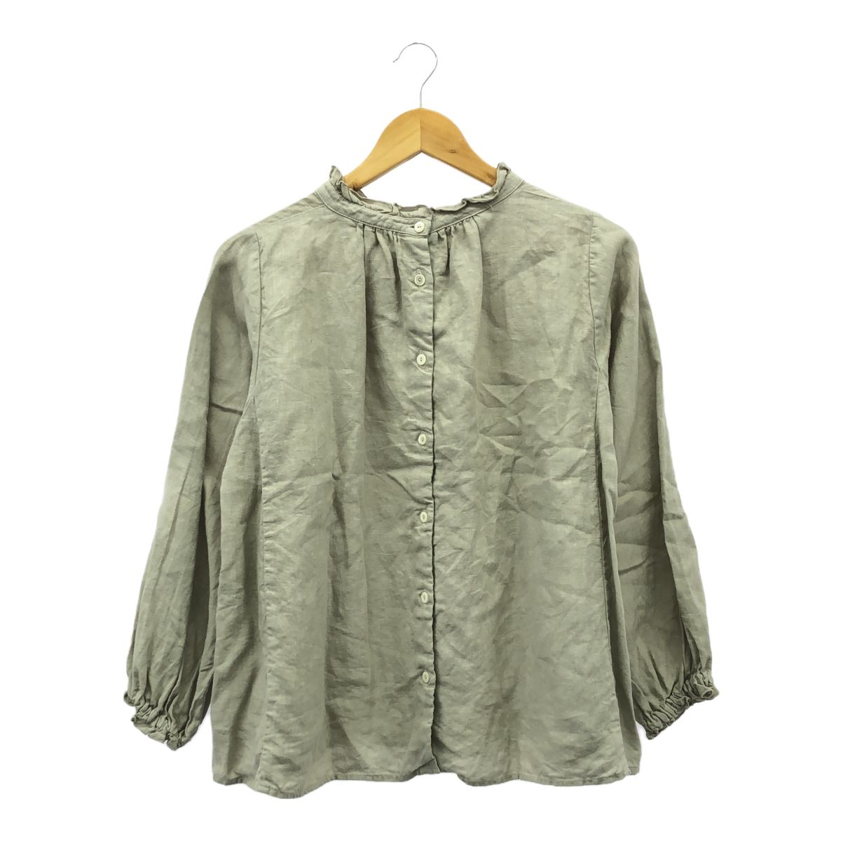 NEST ROBE ネストローブ 01235-1310-54 リネンスタンドフリルブラウス 