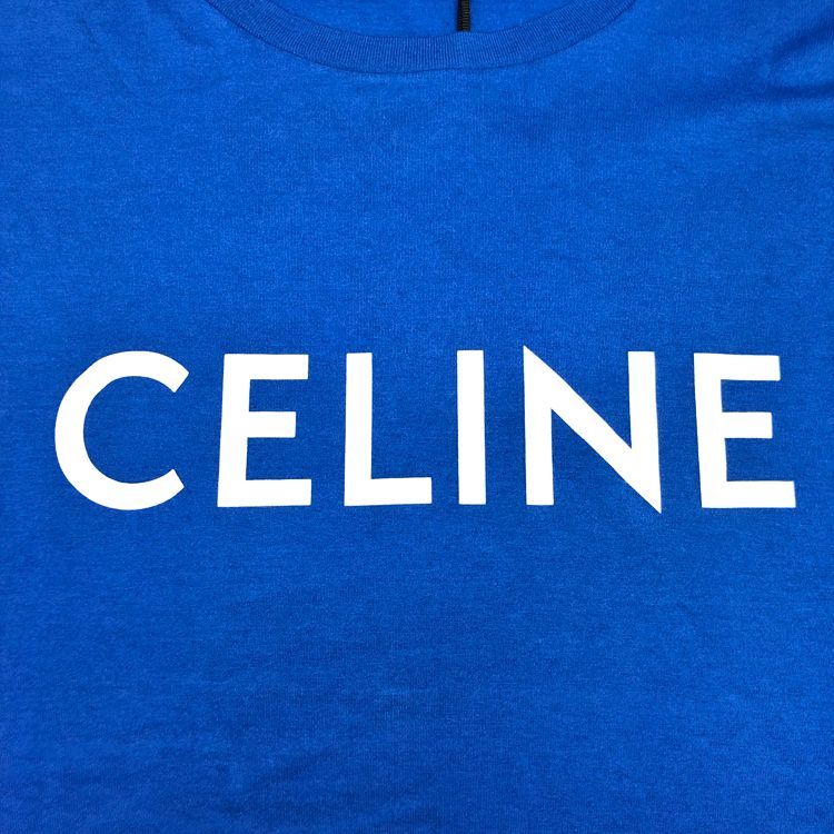 未使用品 CELINE セリーヌ ルーズTシャツ ロゴプリント クルーネック 