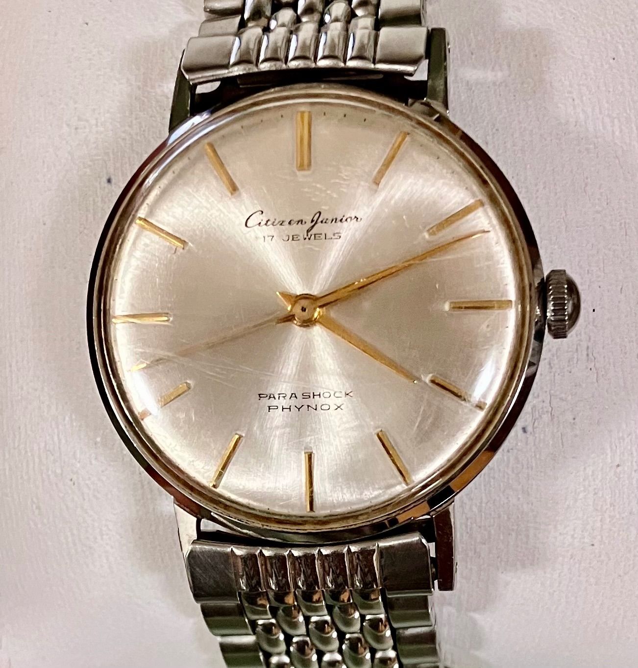 ☆稼働品☆CITIZEN シチズン/Junior ジュニア☆手巻き☆PARA SHOCK 