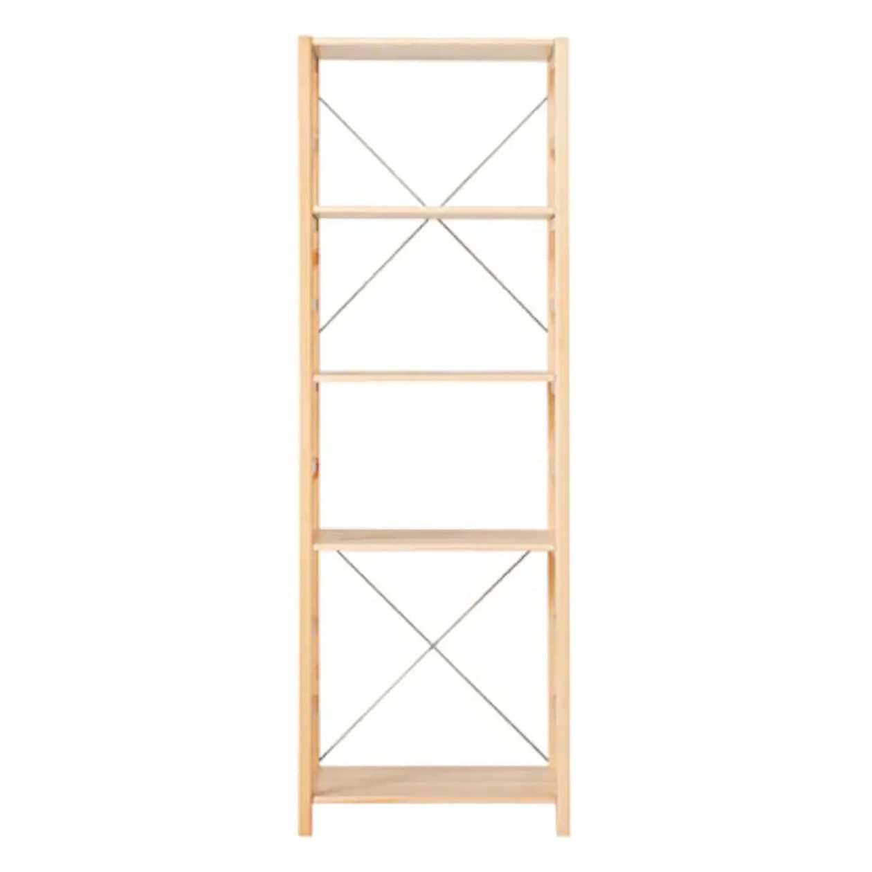新着商品 ナチュラル 61182254 幅58×奥行39.5×高さ175.5cm 大 パイン材ユニットシェルフ 無印