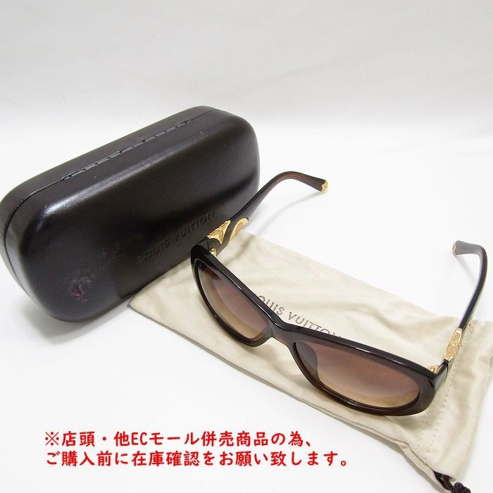 【美品】ルイヴィトン　アイリスPM サングラス　モノグラムラインストーン　茶色 美品】ルイヴィトン アイリスPM サングラス モノグラムライン
