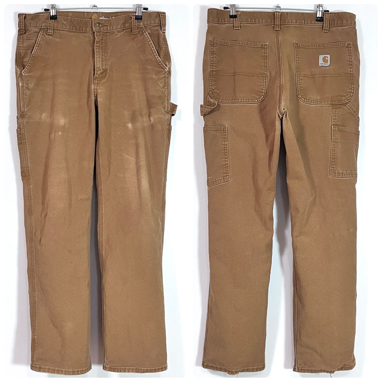 シ*ン様 カーハート W34 L32 ペインターパンツ ダークブラウンB11 ダ 裾上げ無料 Carhartt カーハート #B11 レングス32 ダックペインター