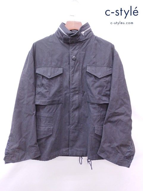 W211 人気 WAIPER.inc ワイパーインク フィールドジャケット SHORT MEDIUM ブラック 米軍 M-65 1stモデル 23WP122 | Q