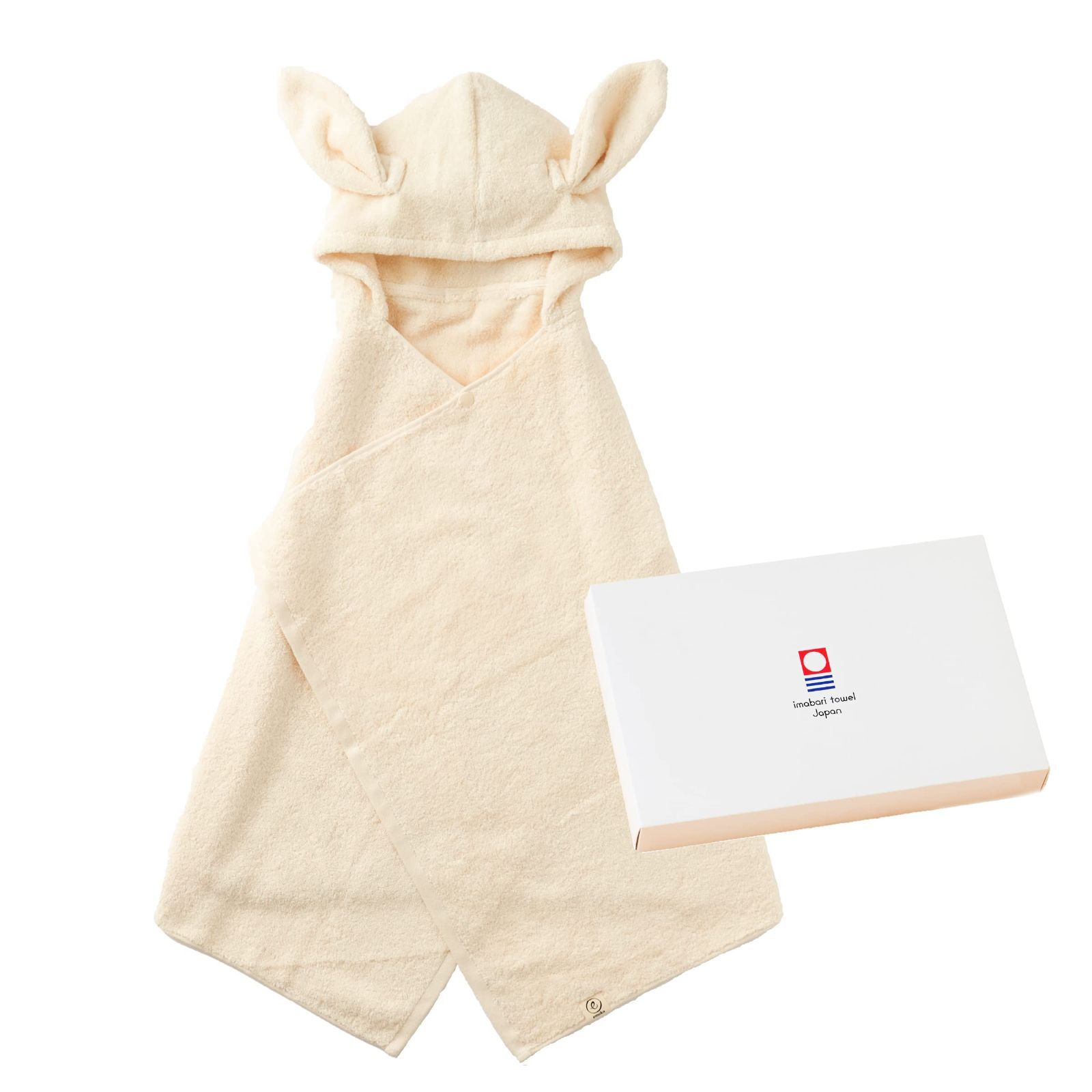 新着商品 ベビーバスローブ 出産祝い バスポンチョ towel ギフトセット imabari ナチュラル うさぎ耳 今治タオル
