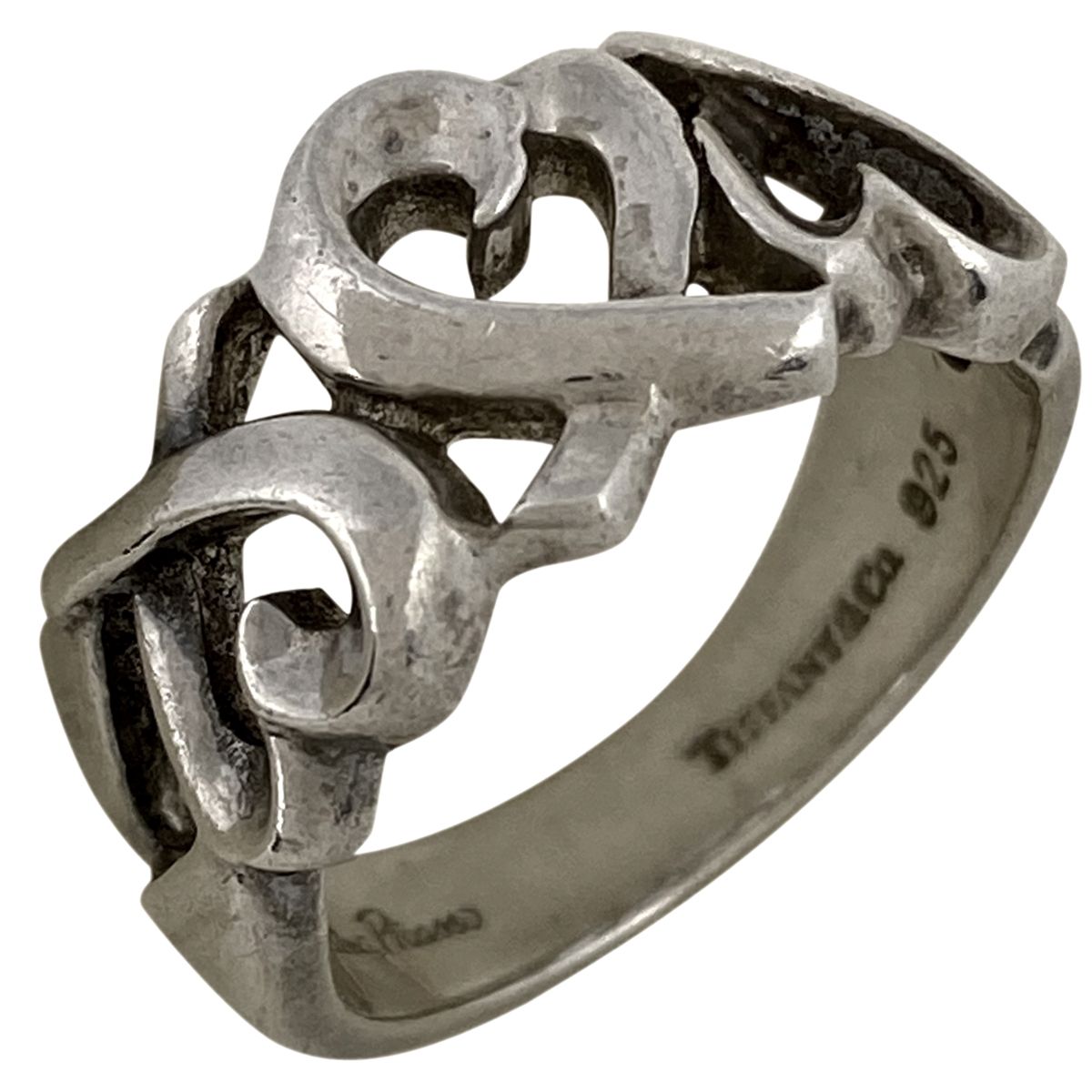 ティファニー TIFFANY&Co. トリプル ラビング ハート リング 指輪 ...