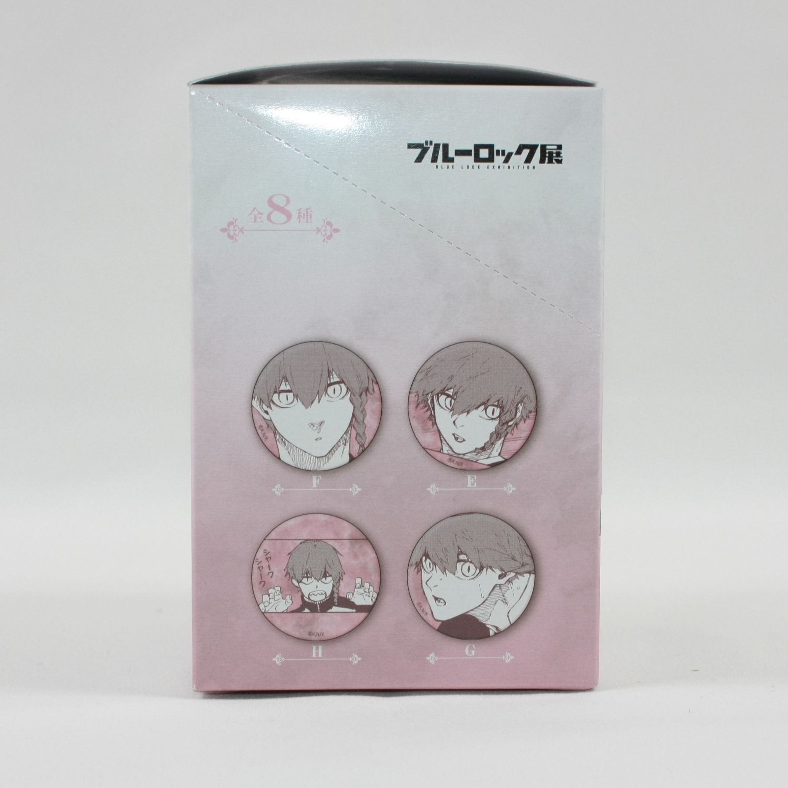 A1334・ブルーロック 黒名蘭世 缶バッジ 推しキャラバッジ ブルー