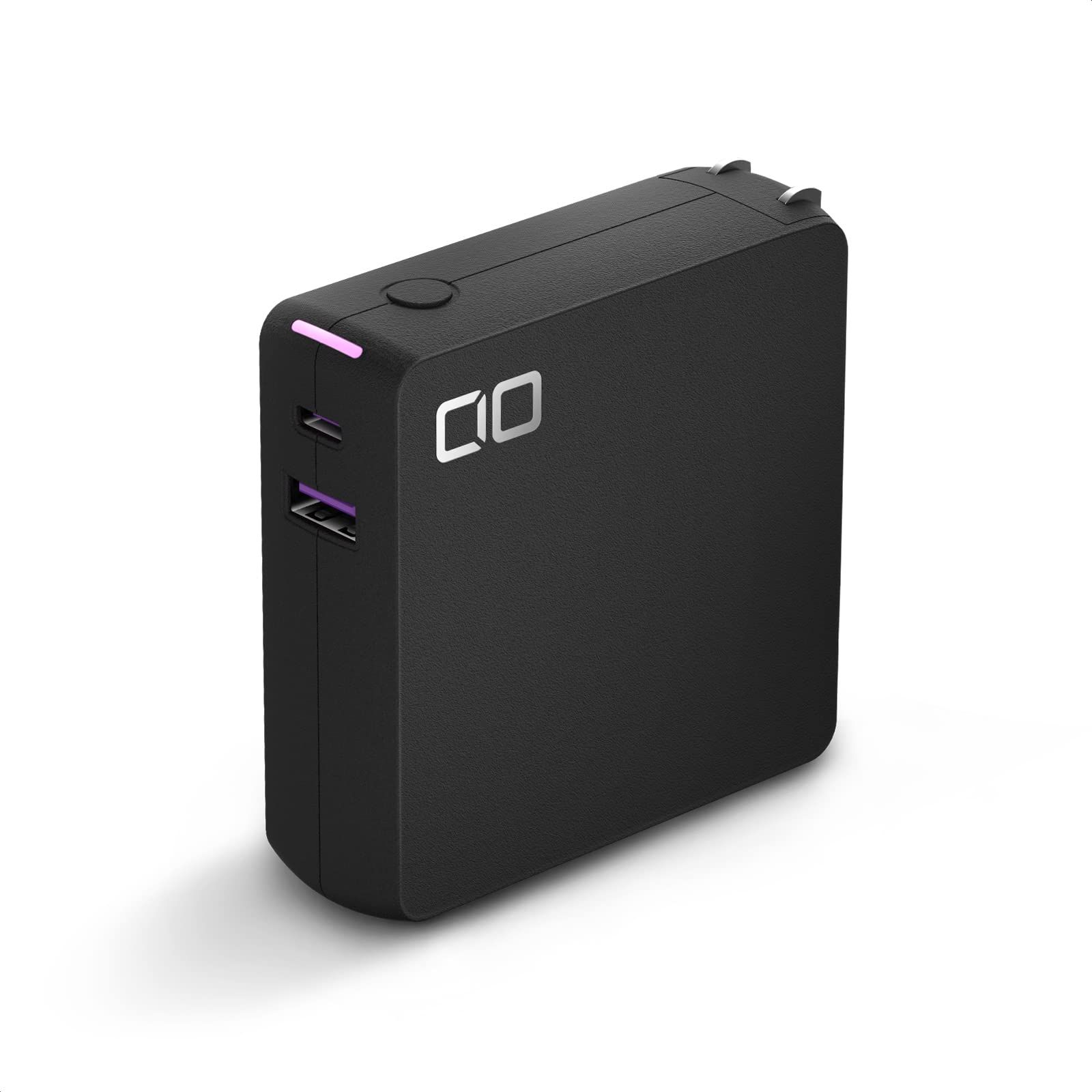 CIO モバイルバッテリー コンセント(AC一体型) 10000mAh PD 30W 合計42W出力 高出力 タイプC SMARTCOBY Pro PLUG [ブラック]