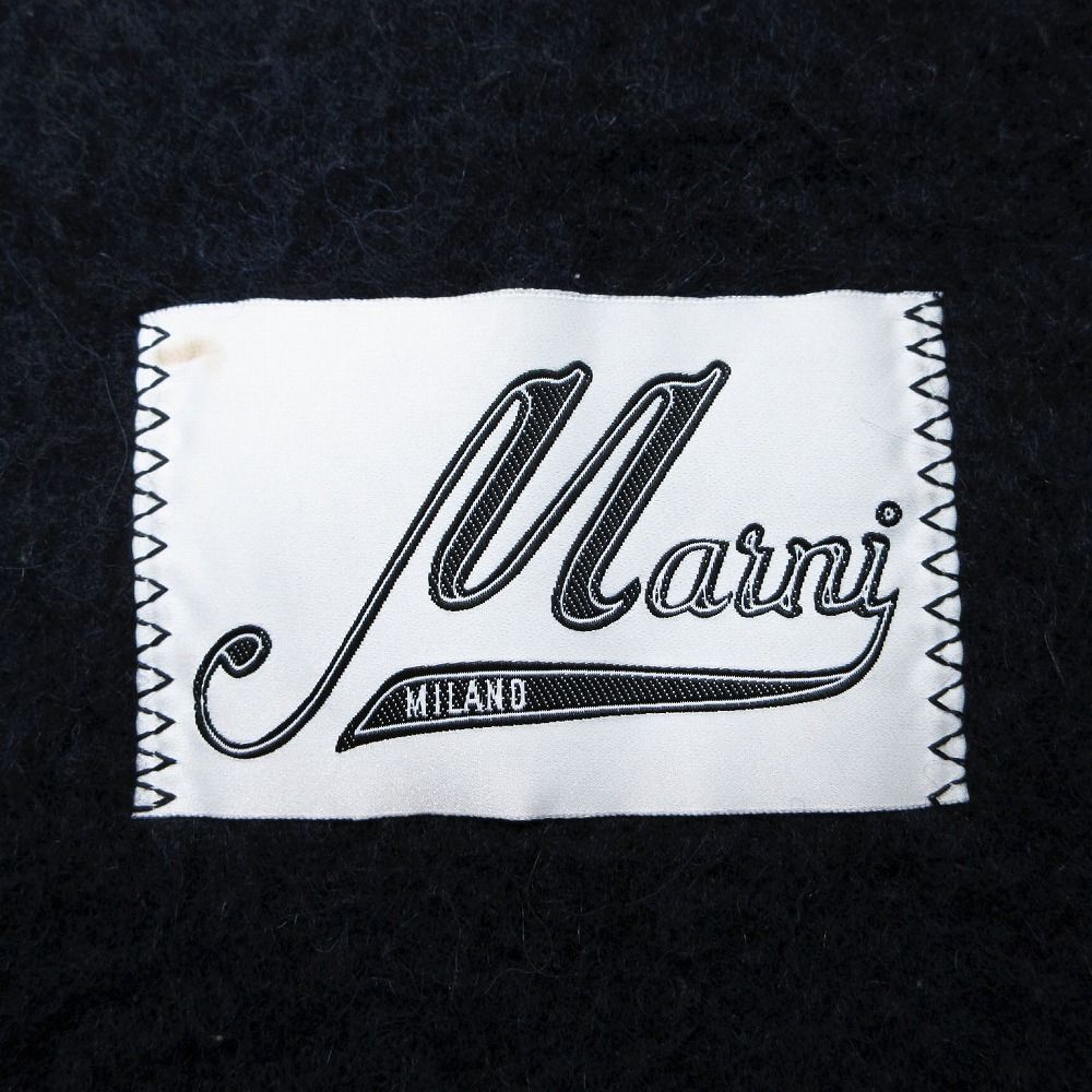 【MARNI】関税送料込 アルパカ フリンジロゴ マフラー ストール MARNI マフラー アルパカ フリンジ付き ロゴ ストール MARNI
