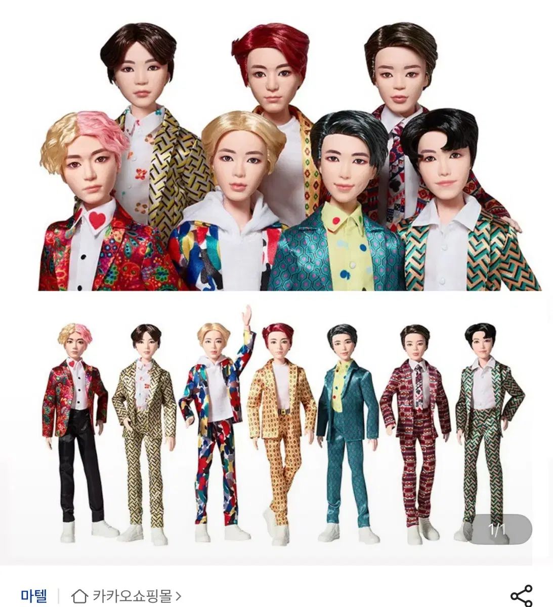 マテル BTS KPOP アイドル ぬいぐるみ 7パック ギフトセット