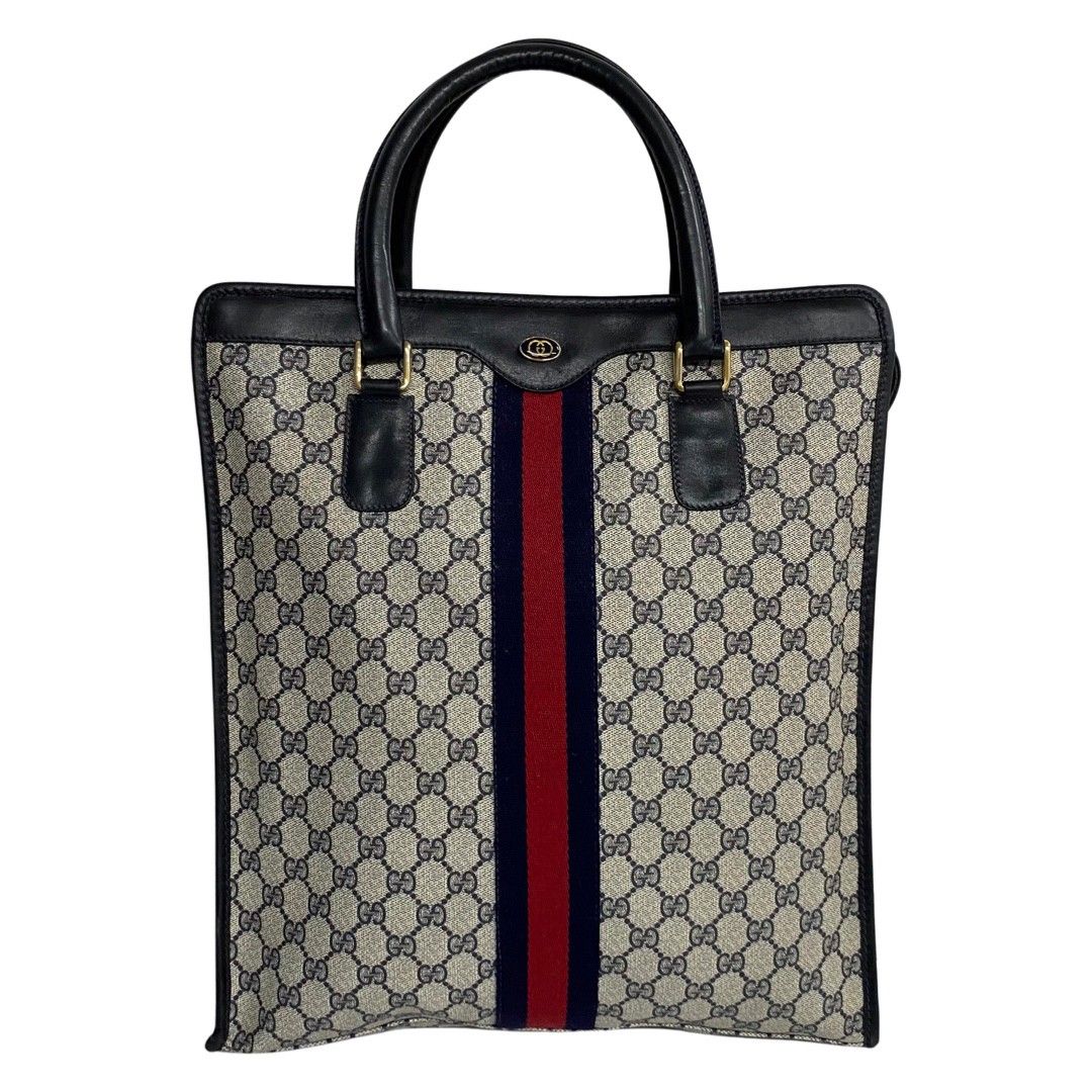 極 美品 GUCCI グッチ ヴィンテージ GG ロゴ 金具 シェリーライン