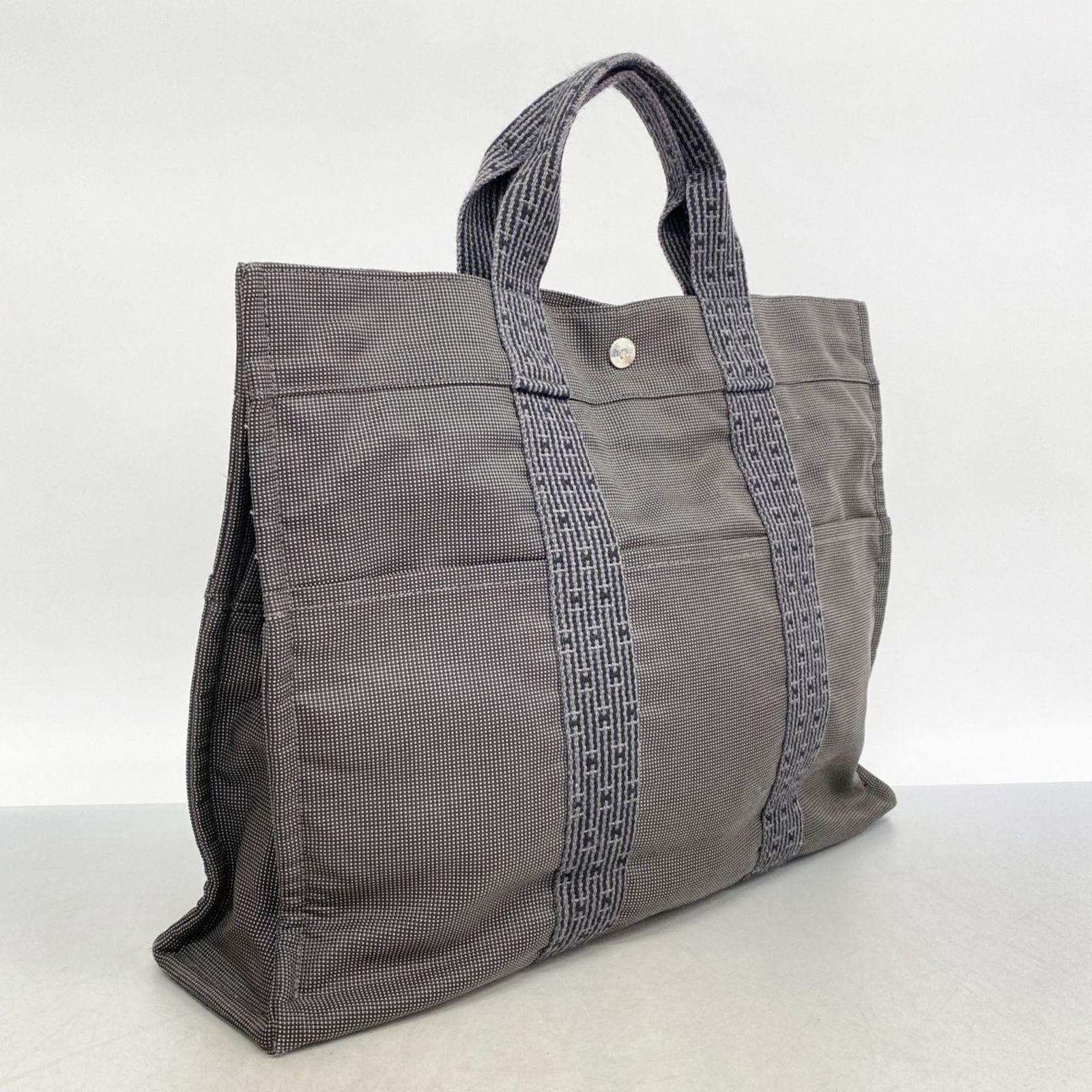 HERMES エルメス トートバッグ グレー MM 4500325Y0176 中古・古着通販】HERMES (エルメス) トートバッグ グレー