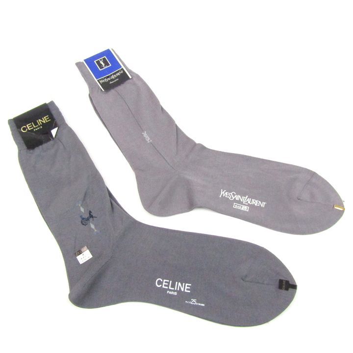 セリーヌ/ダンヒル/イヴ・サンローラン/ディオール 靴下 6点セット 未