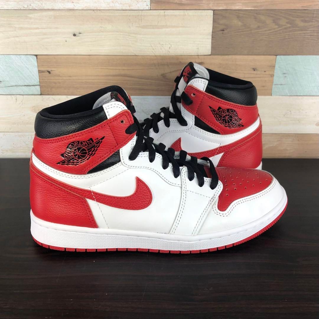 ナイキ エア ジョーダン1 レトロハイホワイト/ユニバーシティーレッド/ブラック 楽天市場】NIKE AIR JORDAN 1 HIGH OG HERITAGE white