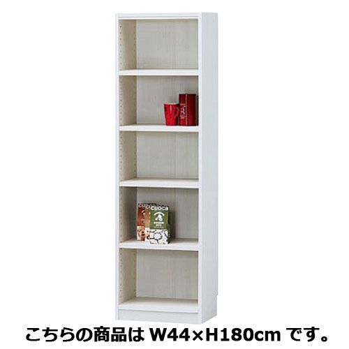木製オープンラック ホワイト W44×H180cm 61-357-3-2 店舗什器 ディスプレー マネキン 装飾品 販促用品 ハンガー ラッピング