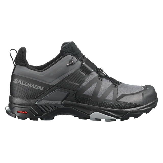 【新品】SALOMON サロモン トレッキングシューズ メンズ X ULTRA 4 GORE-TEX Magnet/Black/M L41385100 Ｘ ウルトラ 4 GTX ゴアテックス 防水透湿 アウトドア トレイルランニング ハイキングシューズ スニ