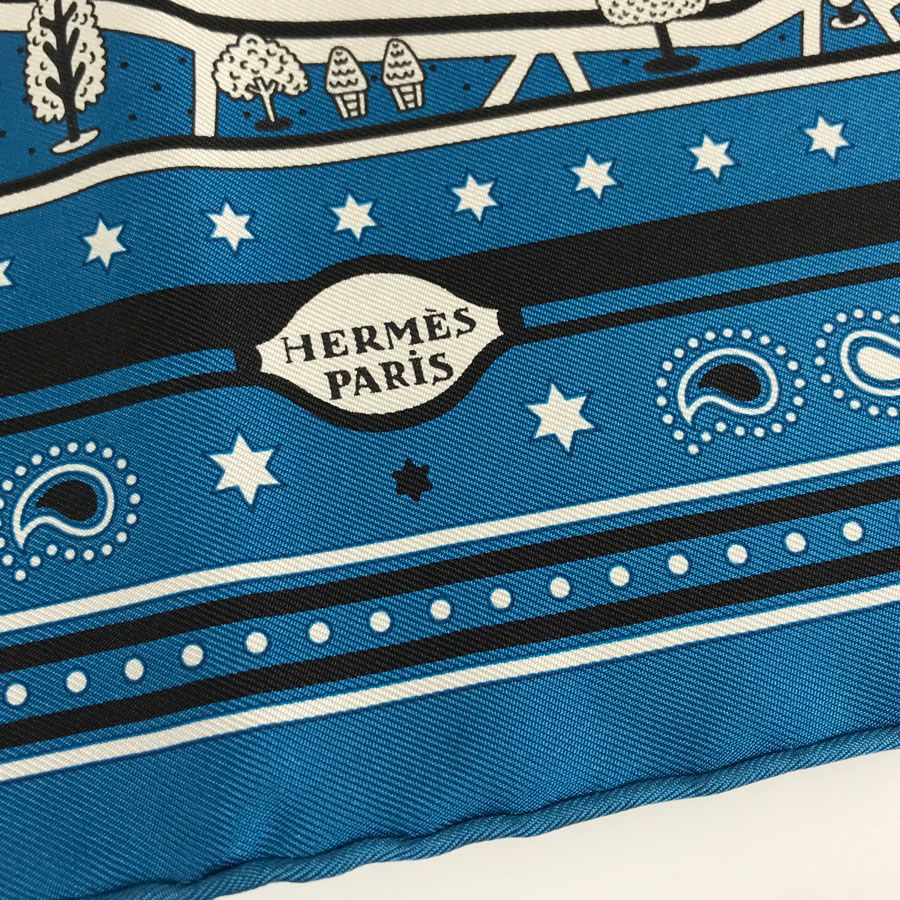 エルメス HERMES カレ55 バンダナ 新パリの恋人 LES NOVEAUX