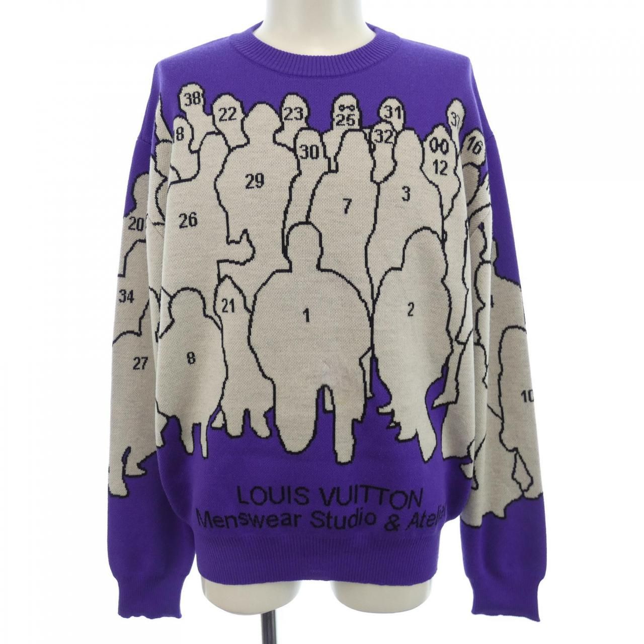 ルイヴィトン LOUIS VUITTON スタジオジャカードクルーネック HNN93WZLL ニット