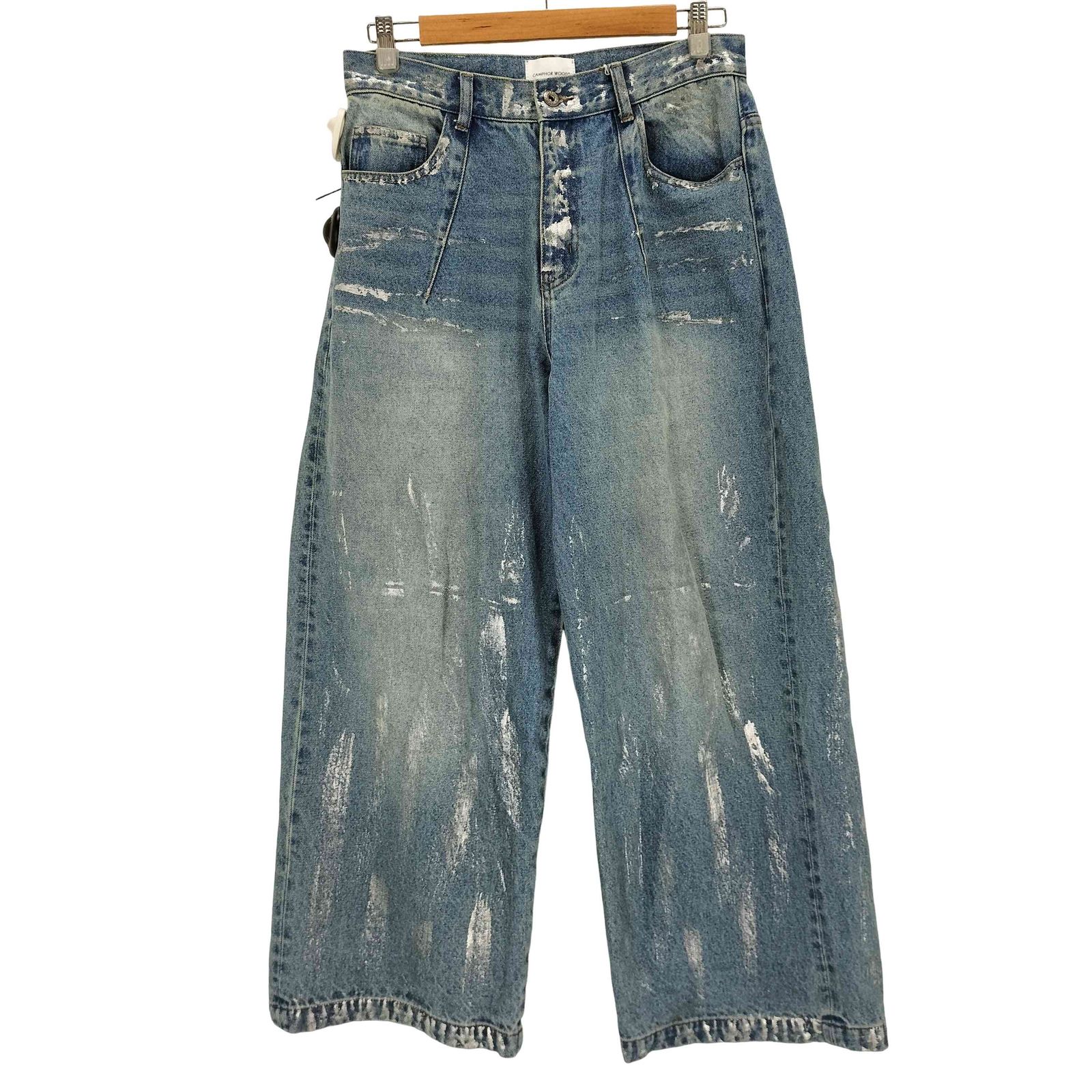 メンズ ユーズドフルギ USED古着 {{CAMPHOR WOOD}} wide baggy silver 
