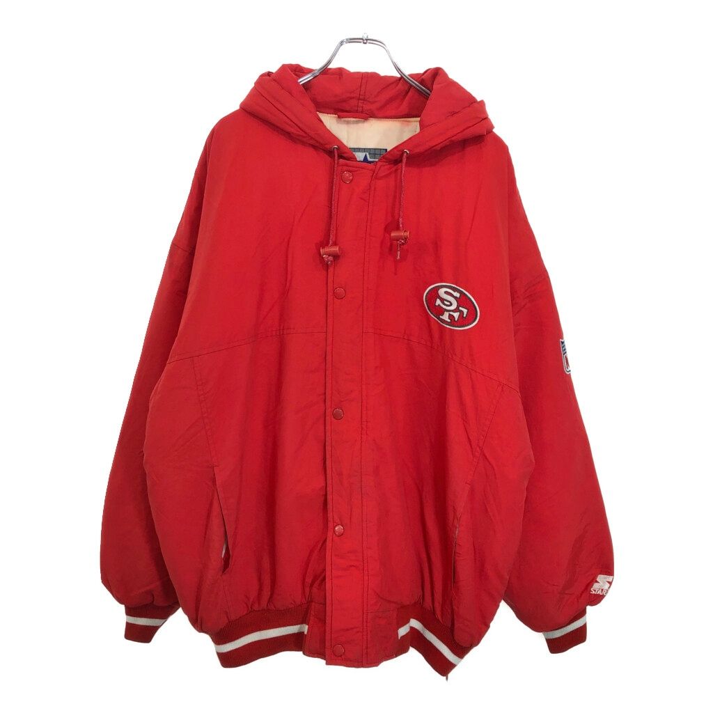 NFLサンフランシスコ49ers スターター　 ナイロンスタジアムジャケット　M 90年代 STARTER スターター NFL サンフランシスコ・49ers スタジアム