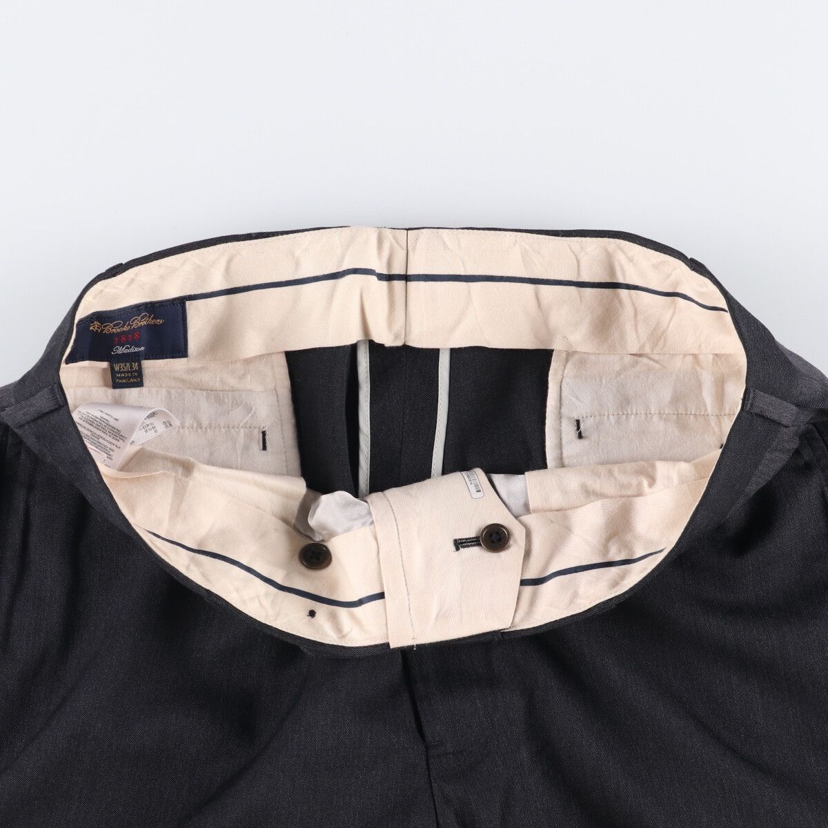 古着 ブルックスブラザーズ Brooks Brothers 1818 Madison ウールパンツ スラックス メンズw36相当 eaa570614 KIN-KAAI_COM