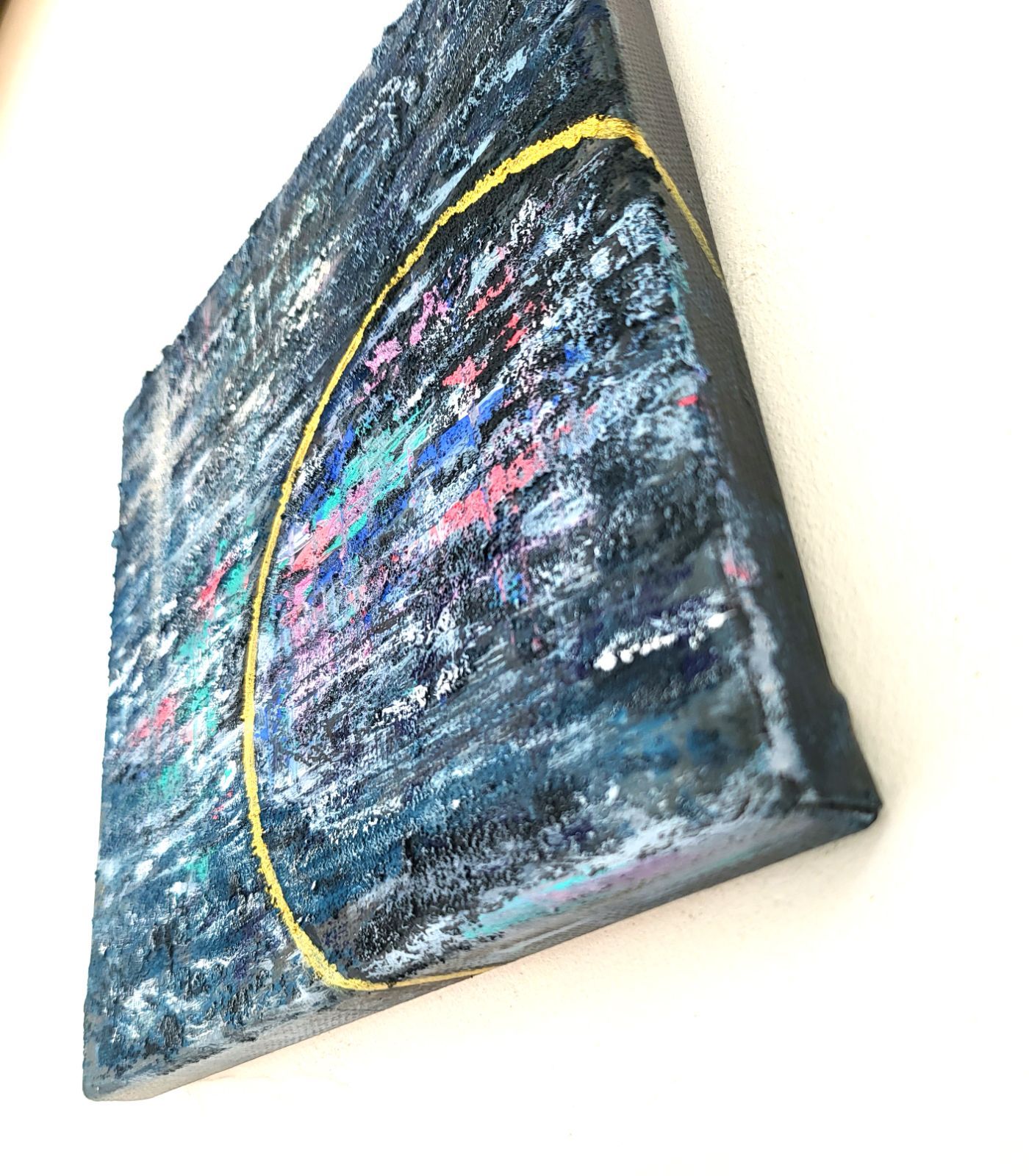 インディゴの楽園 / Indigo Paradise - テクスチャーアート キャンバス