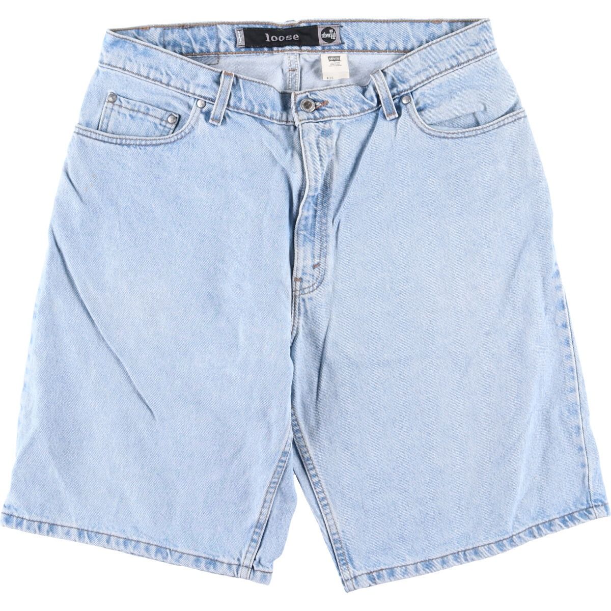 古着 90年代 リーバイス Levi's SILVER TAB シルバータブ LOOSE ルーズ デニムショーツ ハーフパンツ USA製 メンズw36/eaa433273