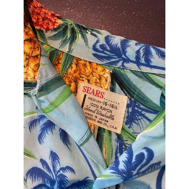 SEARS シアーズ 70'sヴィンテージ アロハシャツ - メルカリ