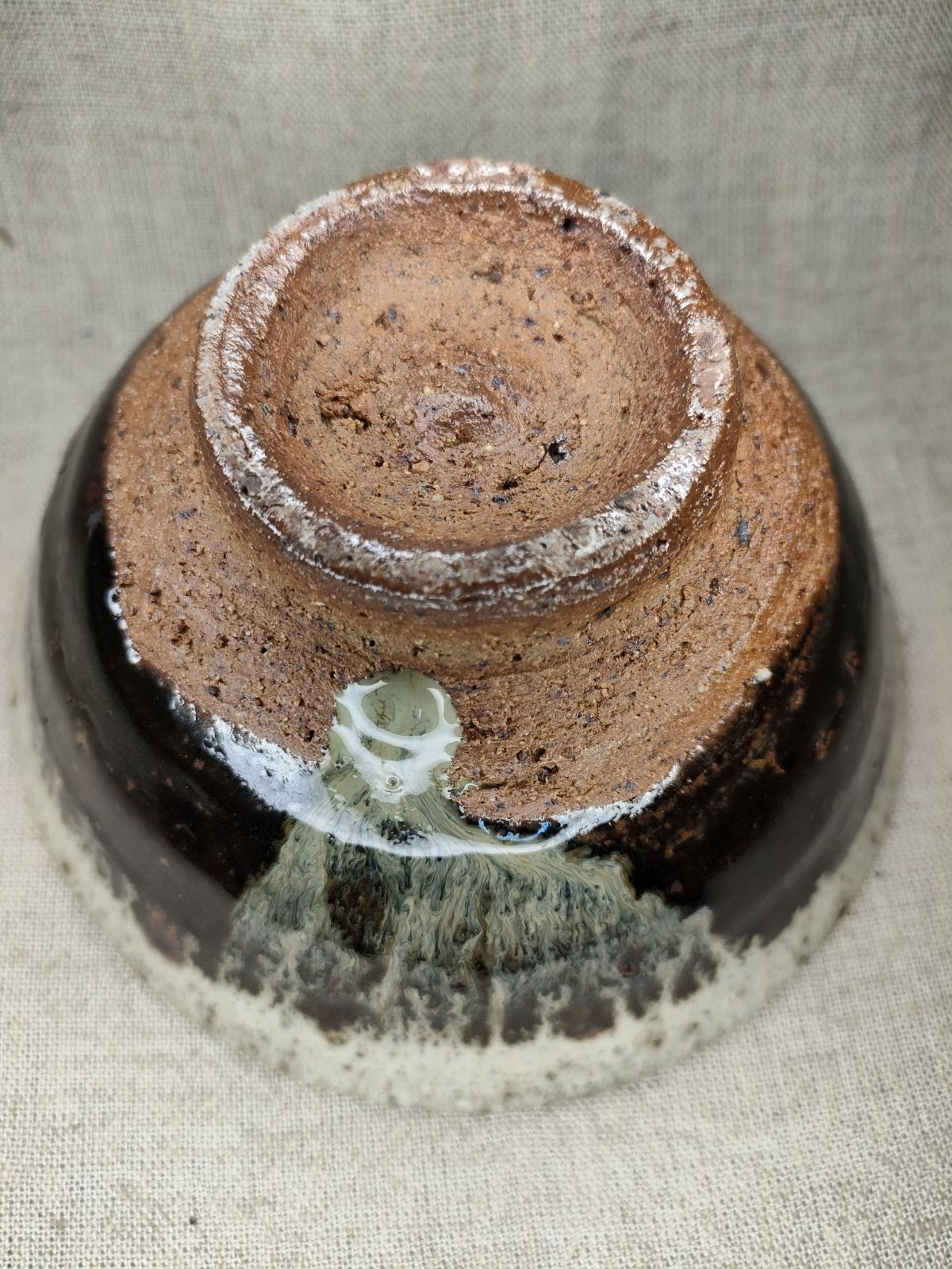古唐津 抹茶茶碗 銘 朝かすみ　レア 古唐津 抹茶茶碗 銘 朝かすみ レア