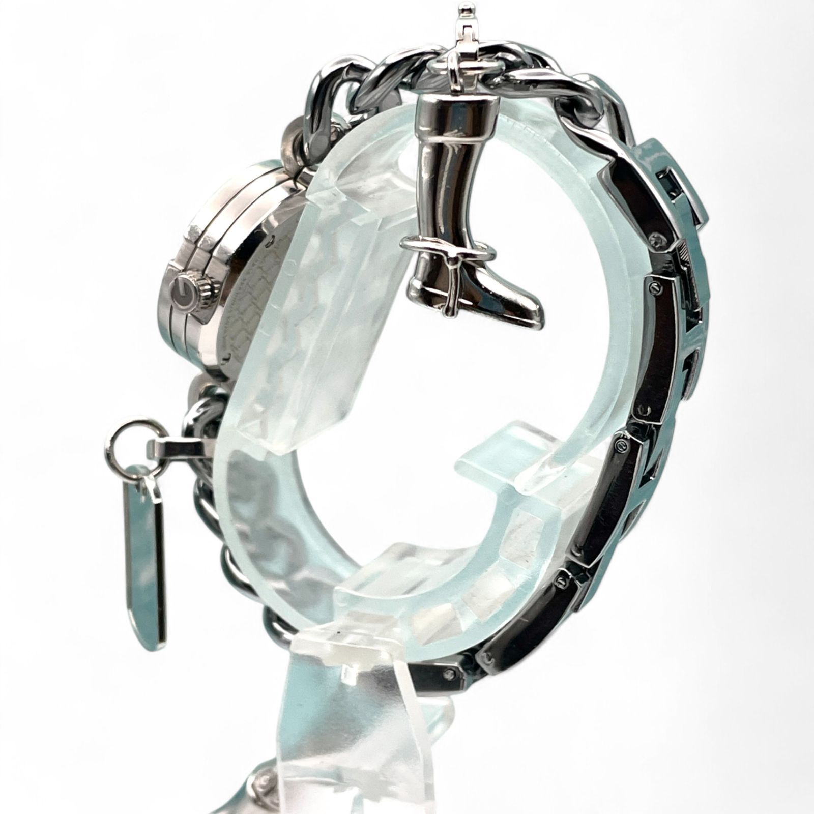 グッチ レディース 腕時計 107 Gフェイス チェーンウォッチ 美品 稼働 グッチ レディース 腕時計 107 Gフェイス チェーンウォッチ 美品