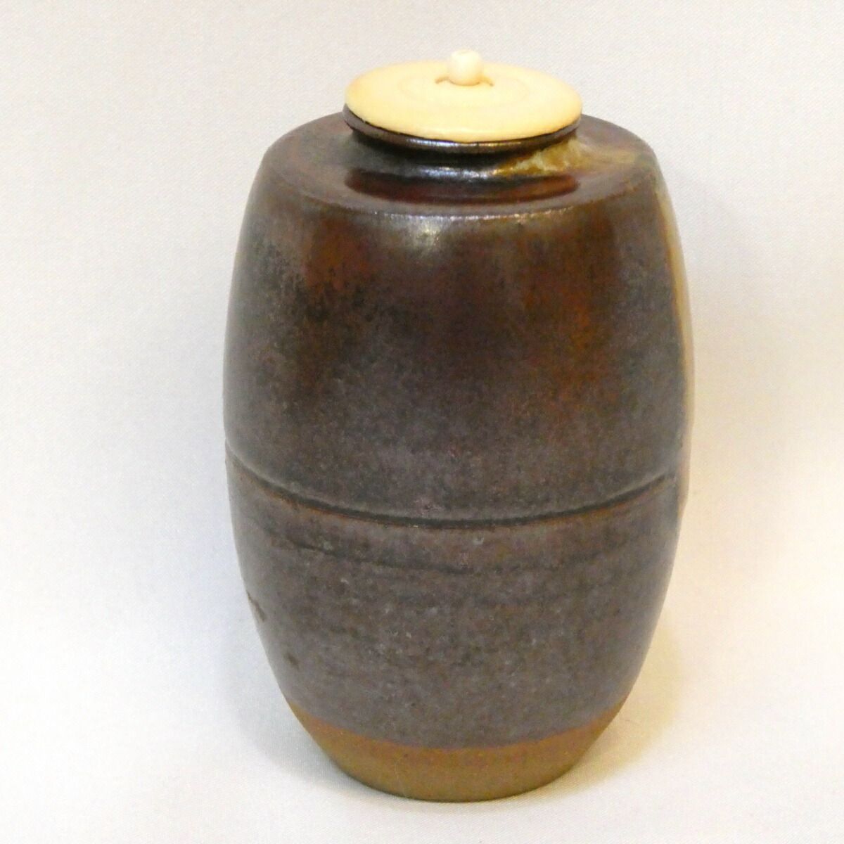 高取焼 鬼丸雪山 肩衝茶入 共箱 【公式通販】