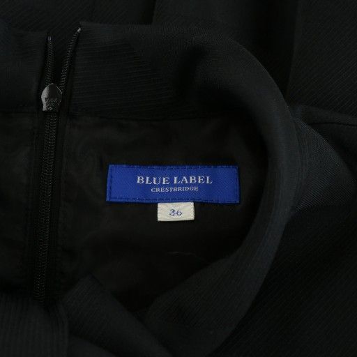 BLUE LABEL CRESTBRIDGE ノースリーブワンピース ブラック ブルーレーベルクレストブリッジ BLUE LABEL CRESTBRIDGE