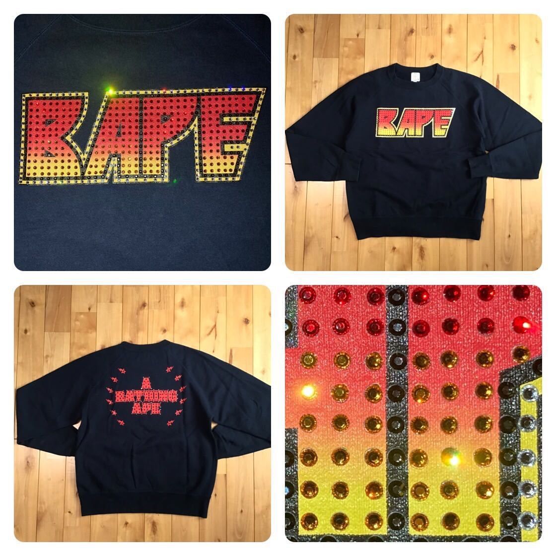 スワロフスキー KISS LOGO スウェット BAPE ベイプ ape エイプ - メルカリ