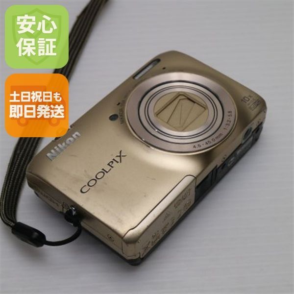 良品中古 COOLPIX S6300 エレガントゴールド 即日発送 デジカメ Nikon 