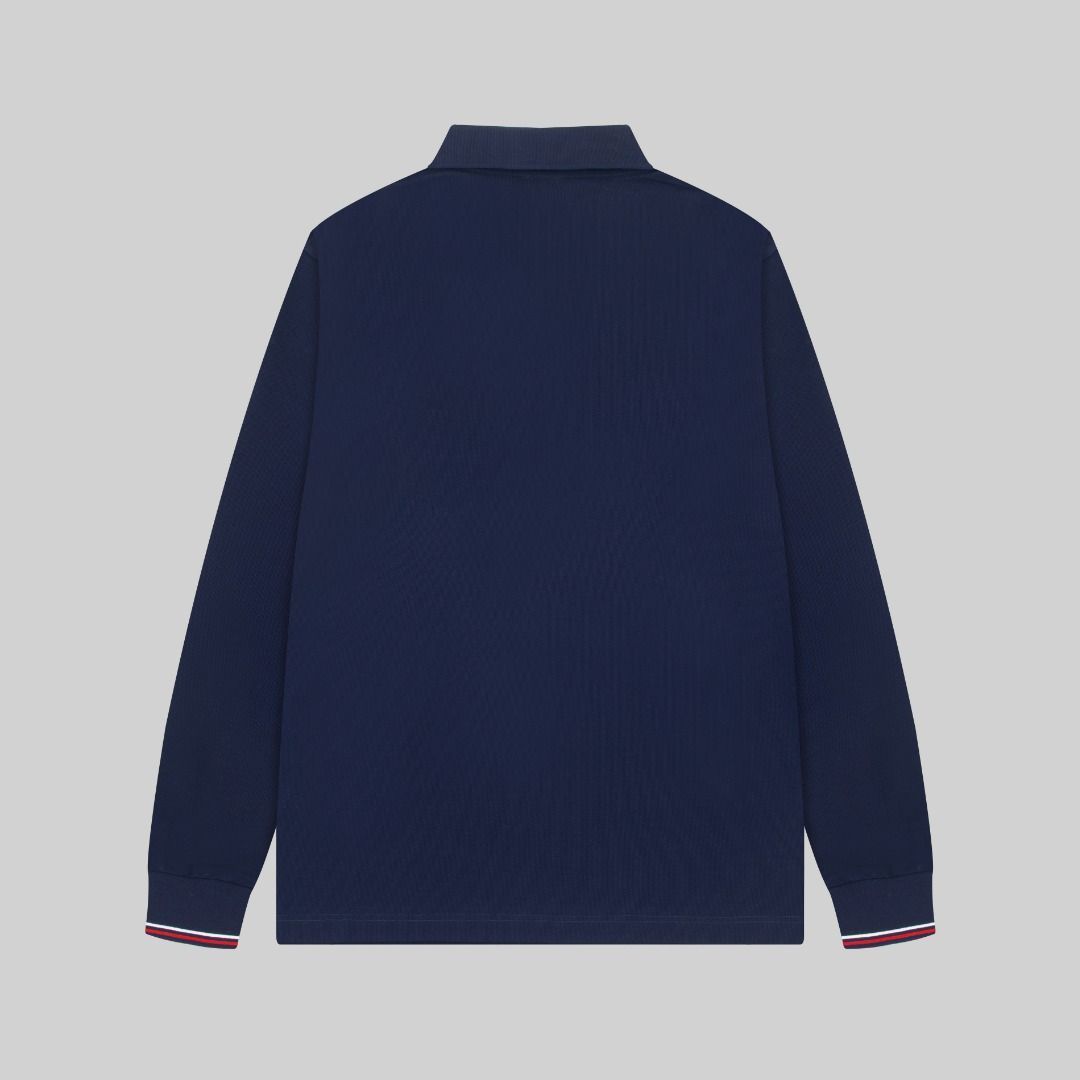 MONCLER モンクレール ポロシャツ ストレッチ ネイビー M