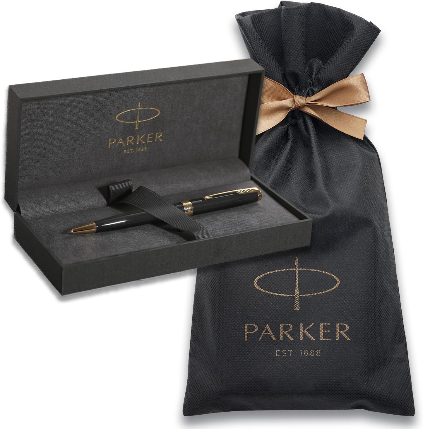 PARKER パーカー ボールペン ソネット ラックブラックGT 中字 油性 ブランドロゴ付きラッピング袋 ギフトボックス入り ギフト プレゼント 高級 公式 正規輸入品 1950784 V3