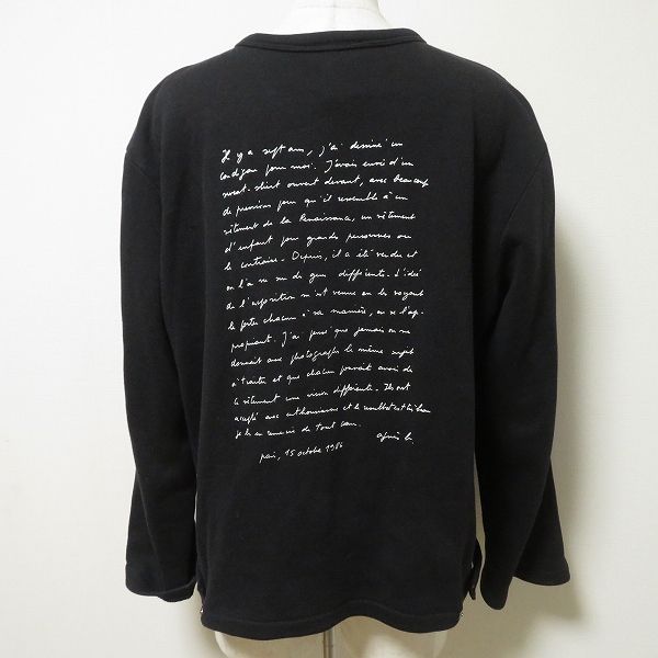 anc アニエスベー agnes.b カーディガン 2 黒 スナップボタン 英字