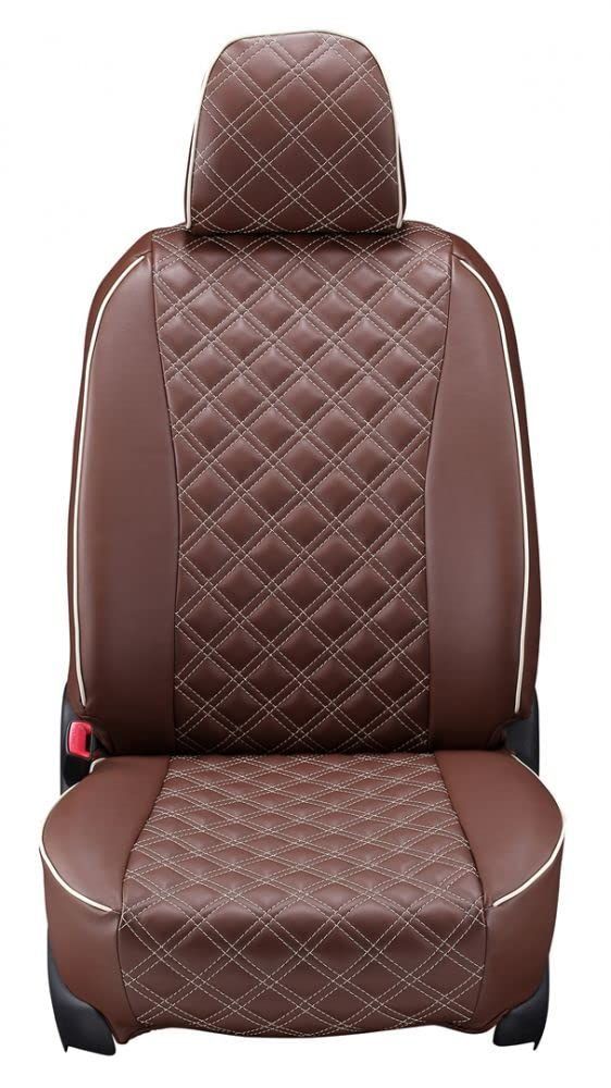 特価商品クラッツィオ シートカバー 全席セット ムーヴ キャンバス LA850S / LA860S R42022/7～ Clazzio キルティング ブラウン×アイボリーステッチ ED-657115EDA6571N