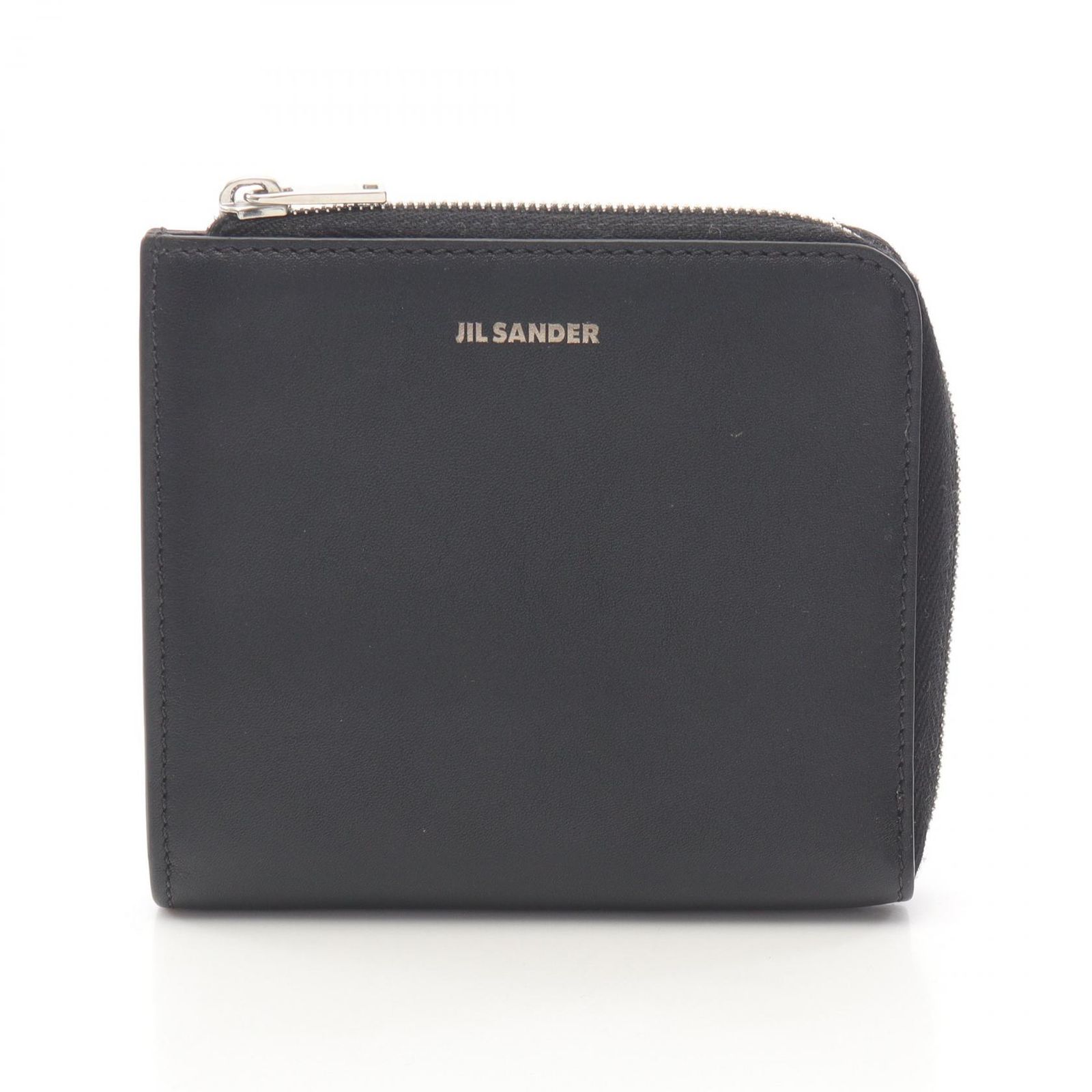 JIL SANDER ブラックコインケース JIL SANDER ジルサンダー ブラックレザー 財布 コインケース